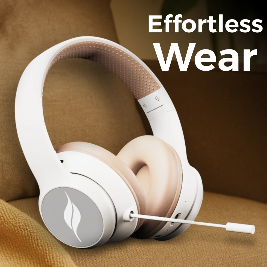 LEAF BASS X414 WIRELESS HEADPHONES- DESERT DUNE - Image 7