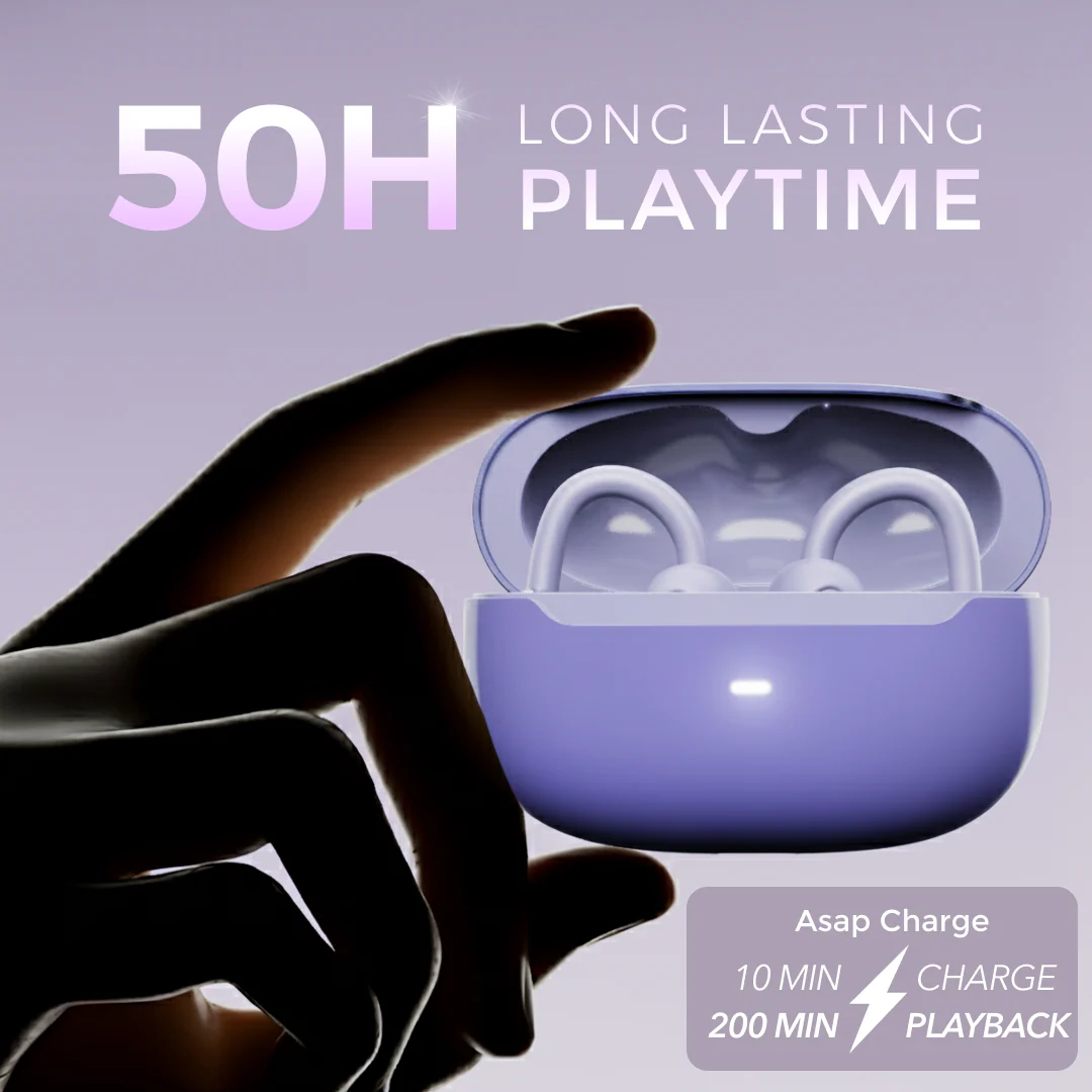 LEAF BUDS AIR WIRELESS OPEN EAR EARBUDS (LAVENDER) - Image 5