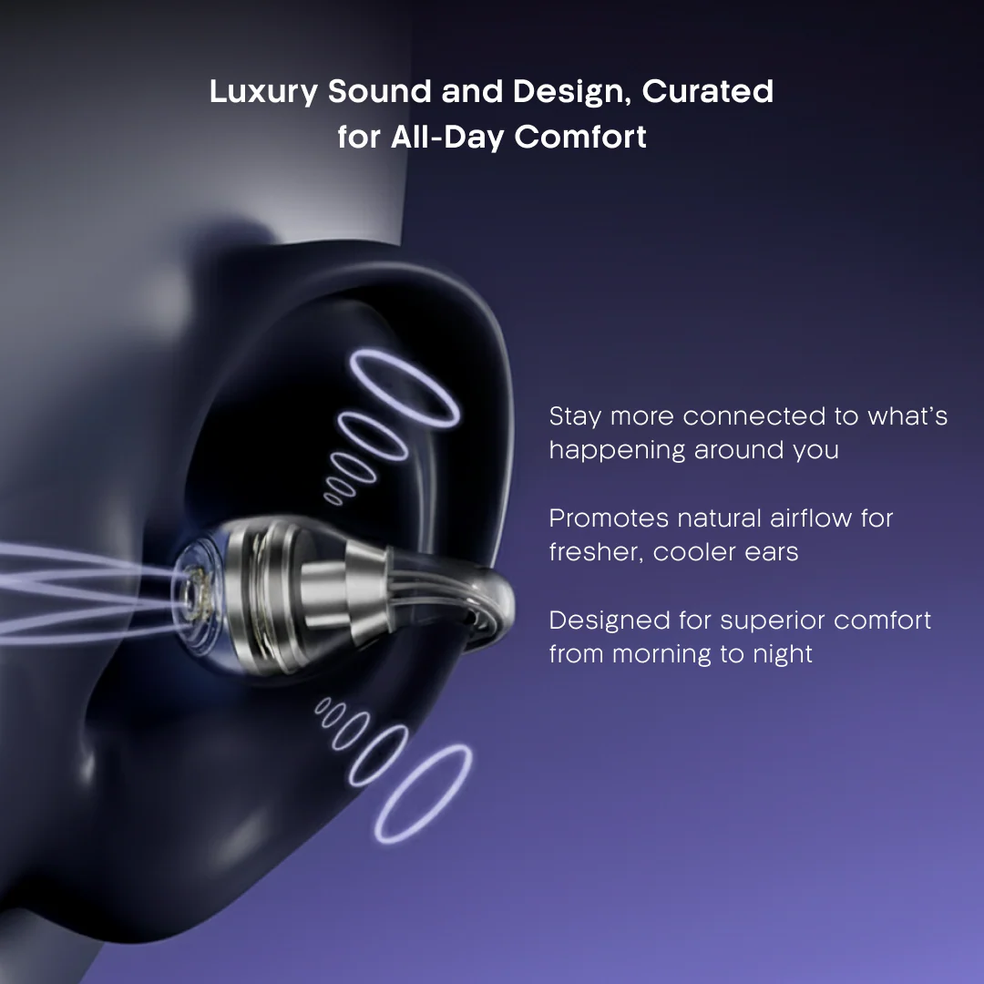 LEAF BUDS AIR WIRELESS OPEN EAR EARBUDS (LAVENDER) - Image 8