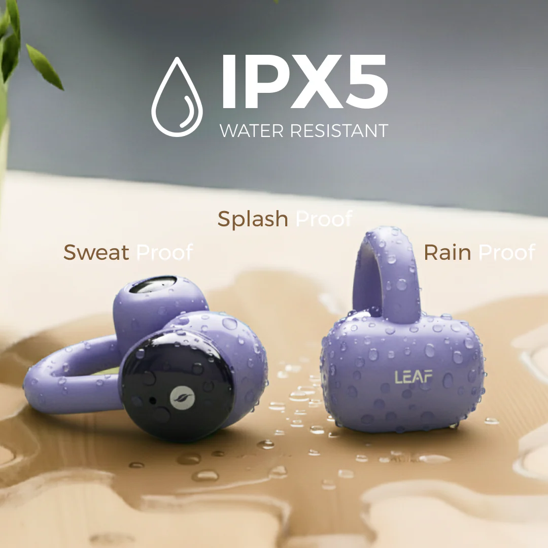 LEAF BUDS AIR WIRELESS OPEN EAR EARBUDS (LAVENDER) - Image 9