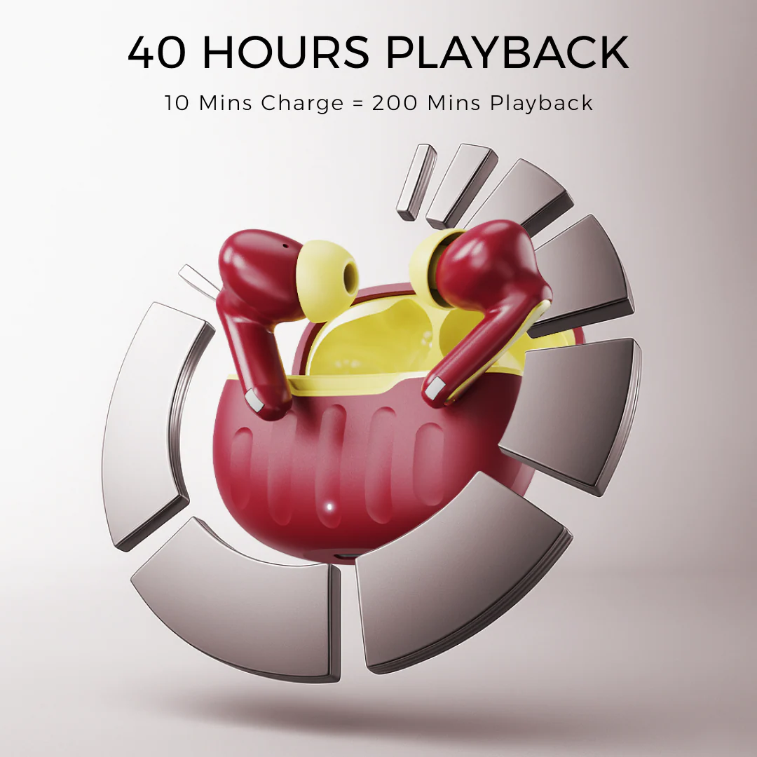 Leaf Buds X101 Wireless Earbuds (Flaming Summer) - Image 4