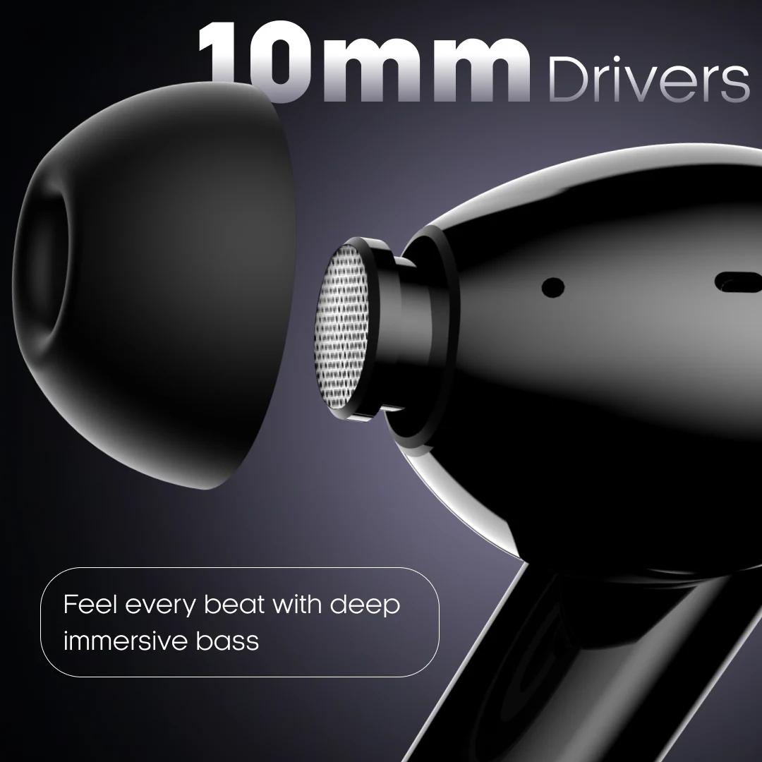 Leaf Buds X121 Wireless Earbuds (Carbon Black) - Image 6