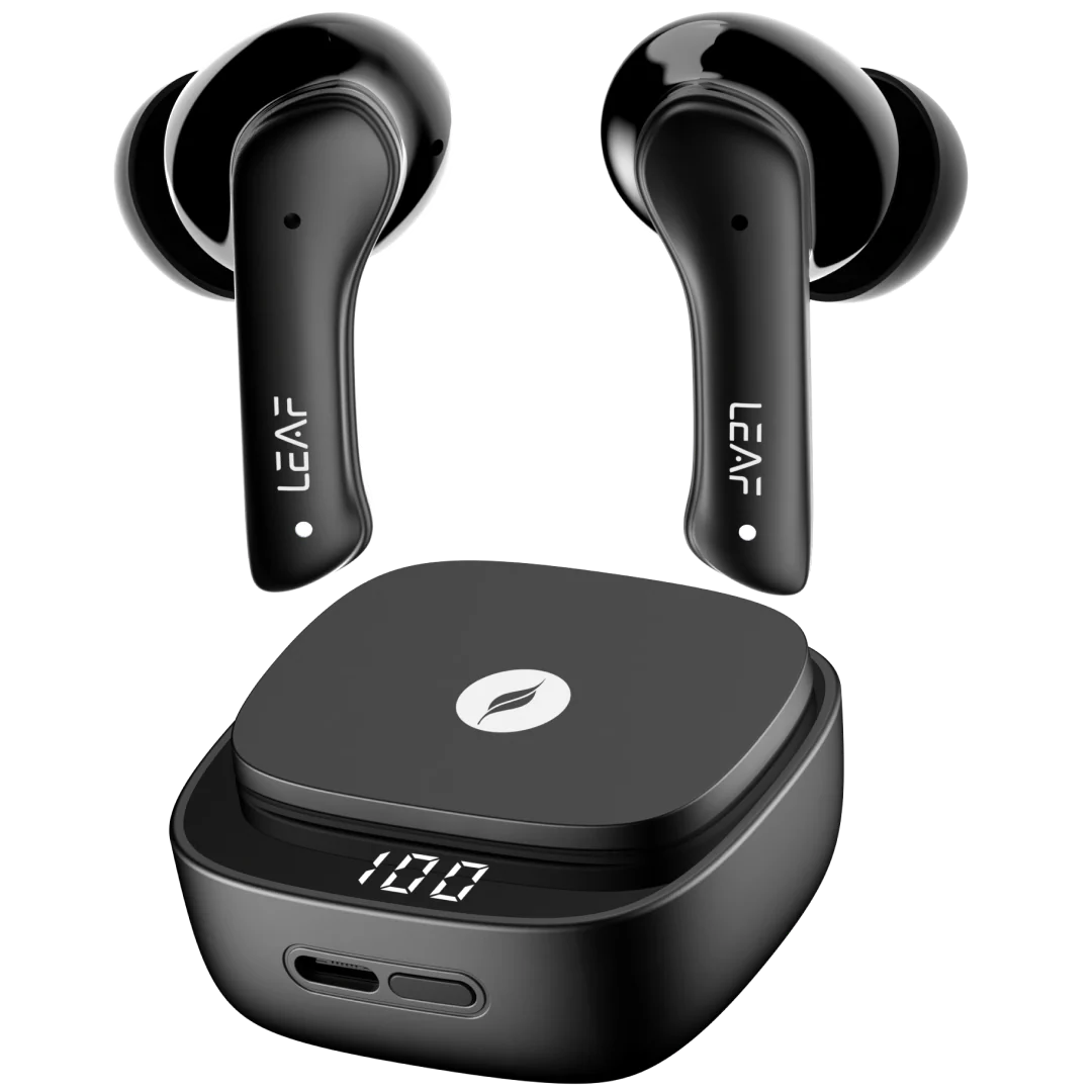 Leaf Buds X614 Wireless Earbuds with ANC (Carbon Black) - Image 7
