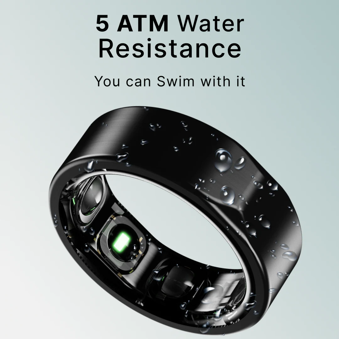 Leaf Halo Smart Ring (Carbon Black) + Sizing Kit - Image 7