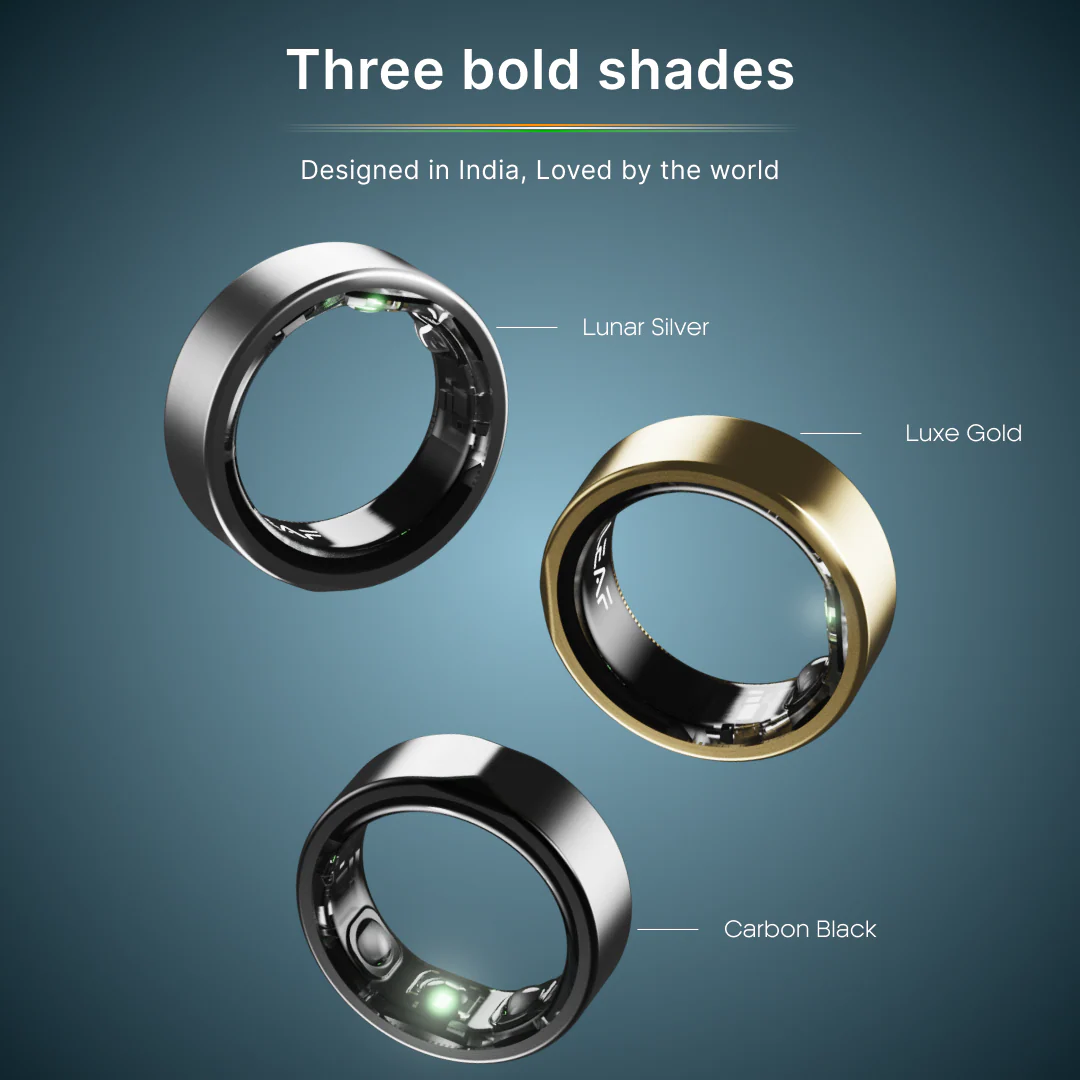 Leaf Halo Smart Ring (Carbon Black) + Sizing Kit - Image 8