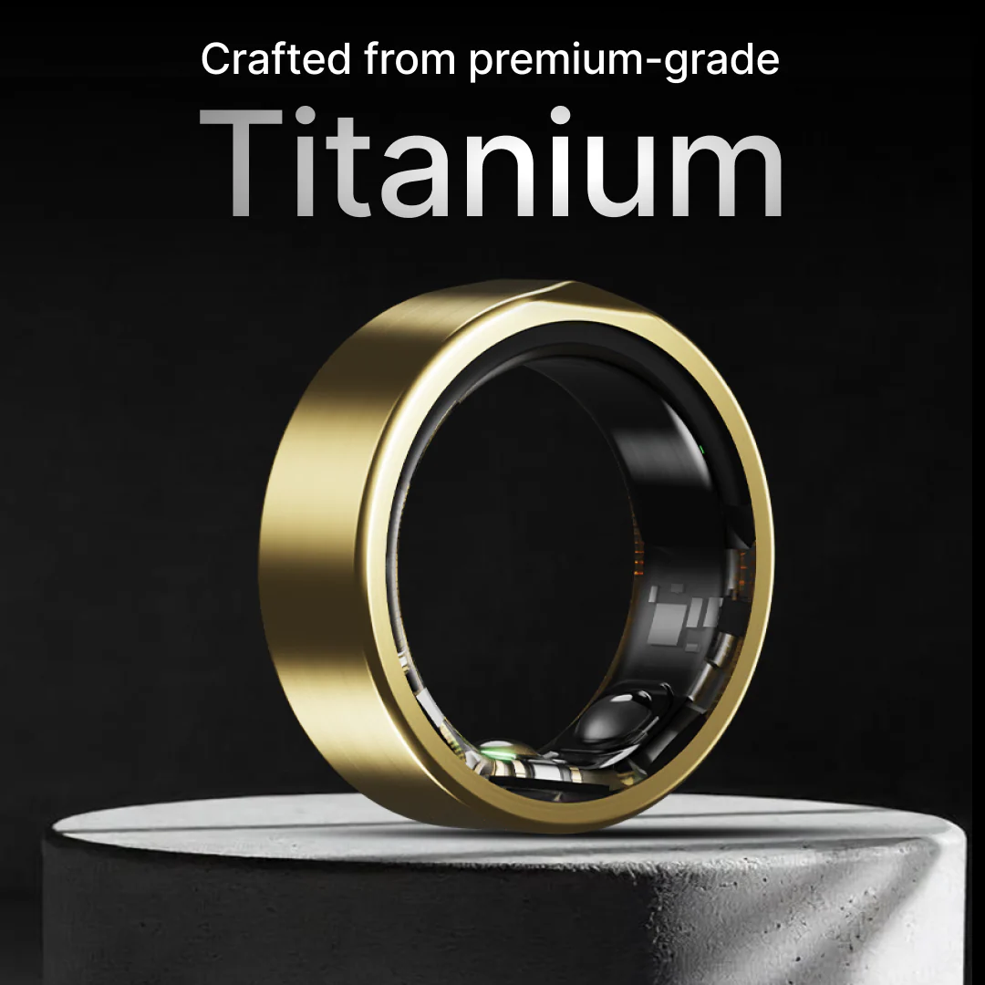 Leaf Halo Smart Ring (Luxe Gold) + Sizing Kit - Image 4