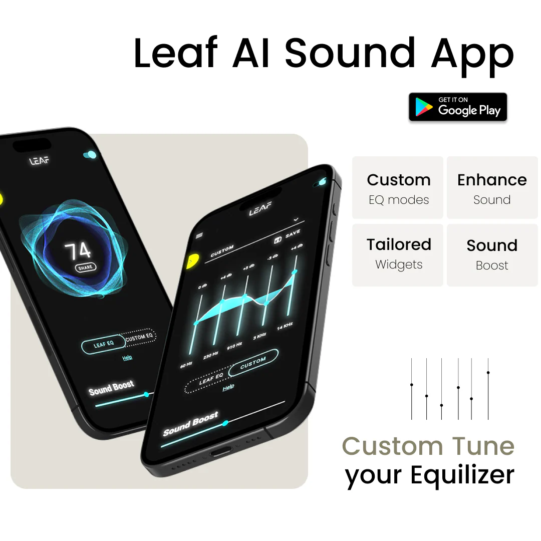 Leaf Pods X1 Wireless Earbuds with Hybrid ANC - Image 3
