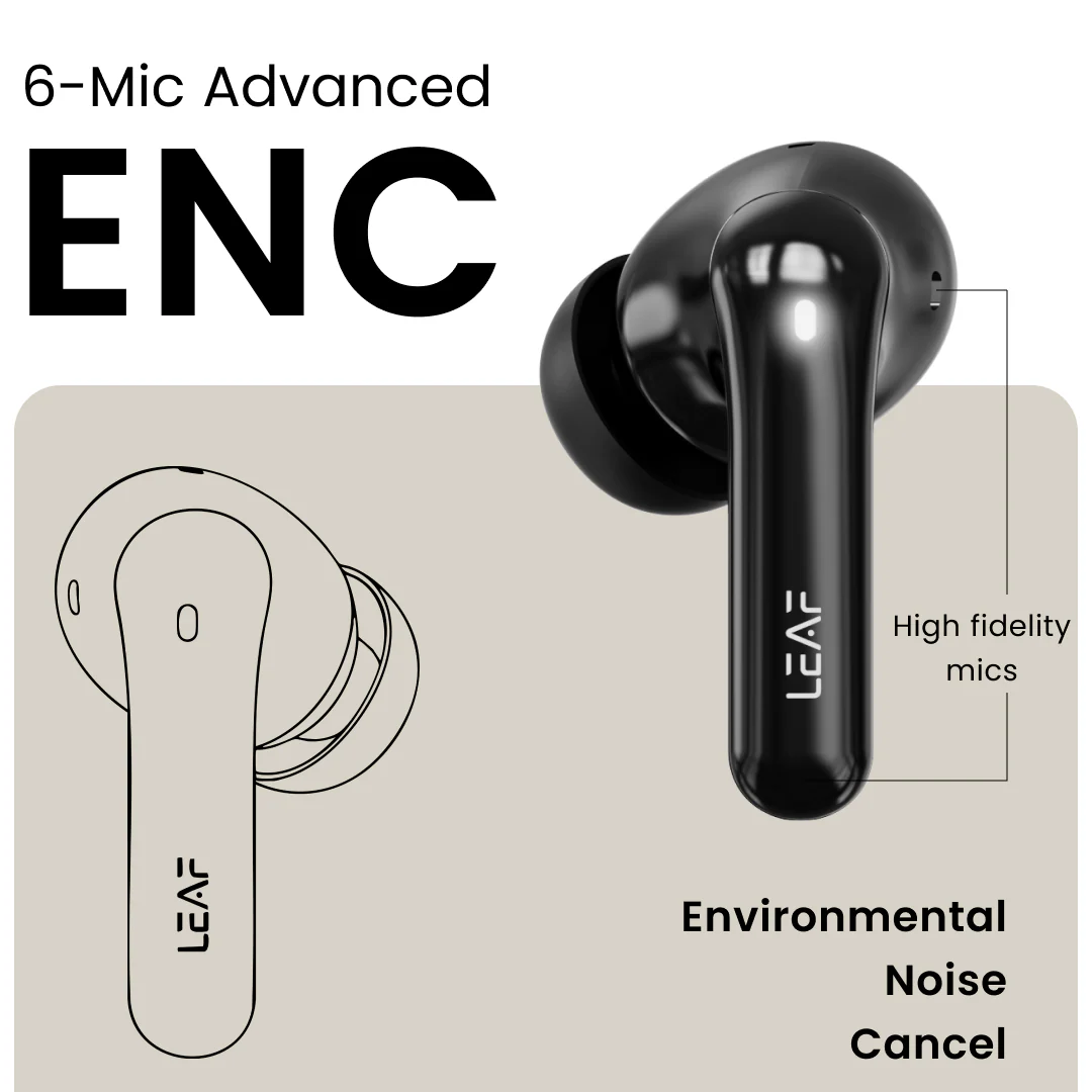 Leaf Pods X1 Wireless Earbuds with Hybrid ANC - Image 6