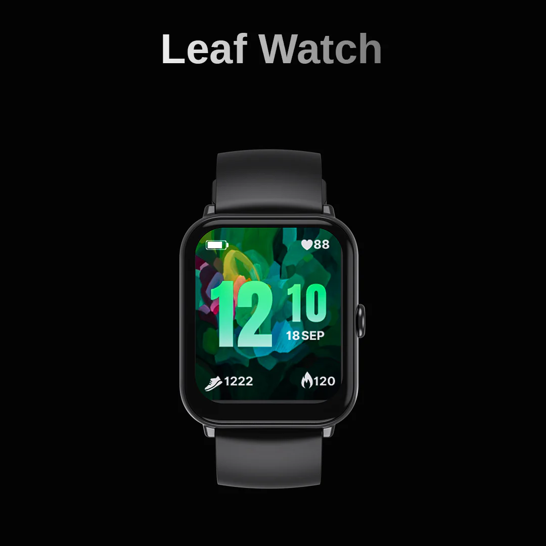LEAF WATCH WIRELESS BT CALLING SMART WATCH-CARBON BLACK - Image 2