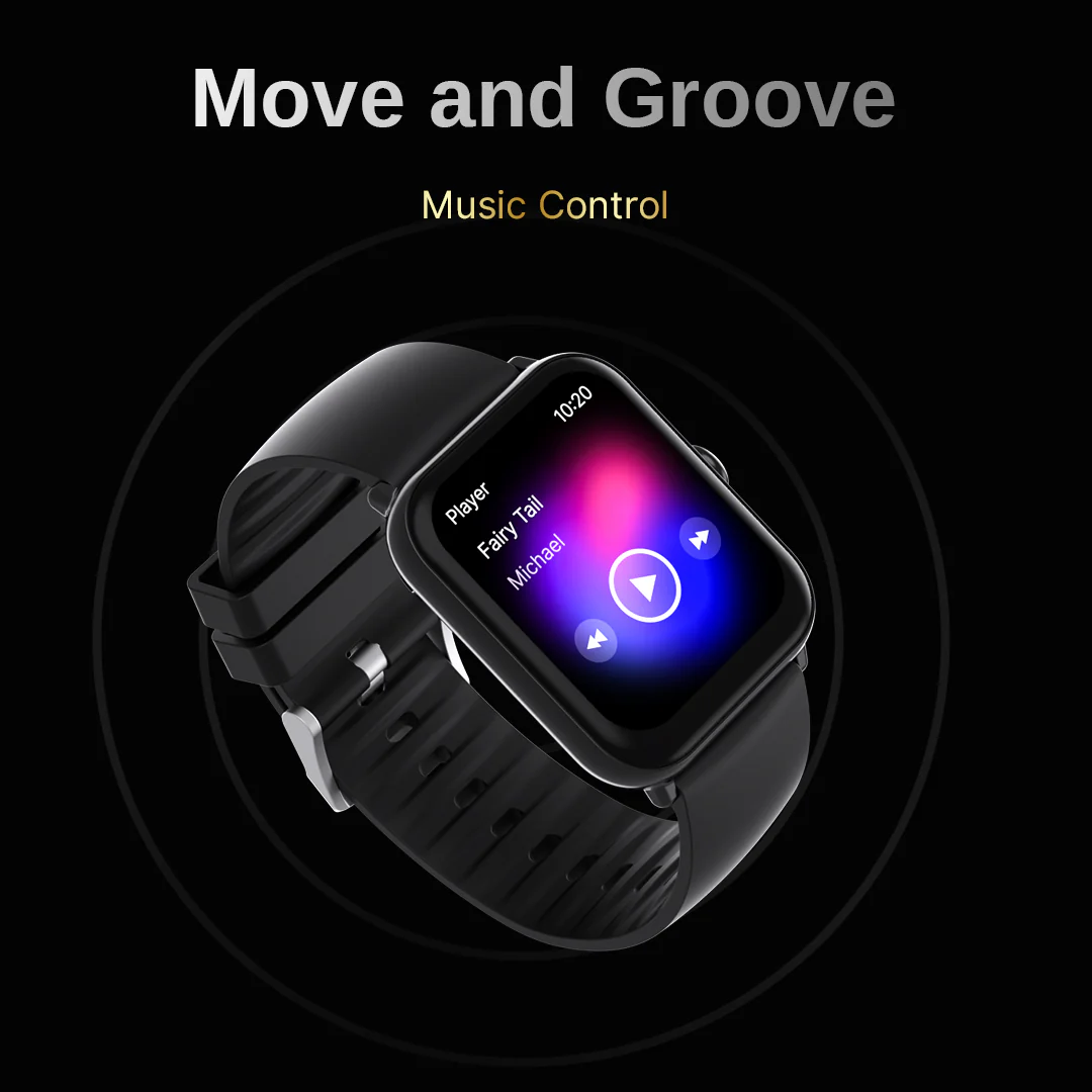 LEAF WATCH WIRELESS BT CALLING SMART WATCH-CARBON BLACK - Image 5