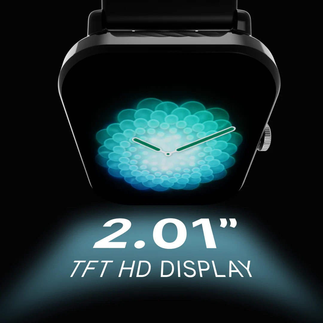 LEAF WATCH X121 WIRELESS BT CALLING SMART WATCH (CARBON BLACK) - Image 3