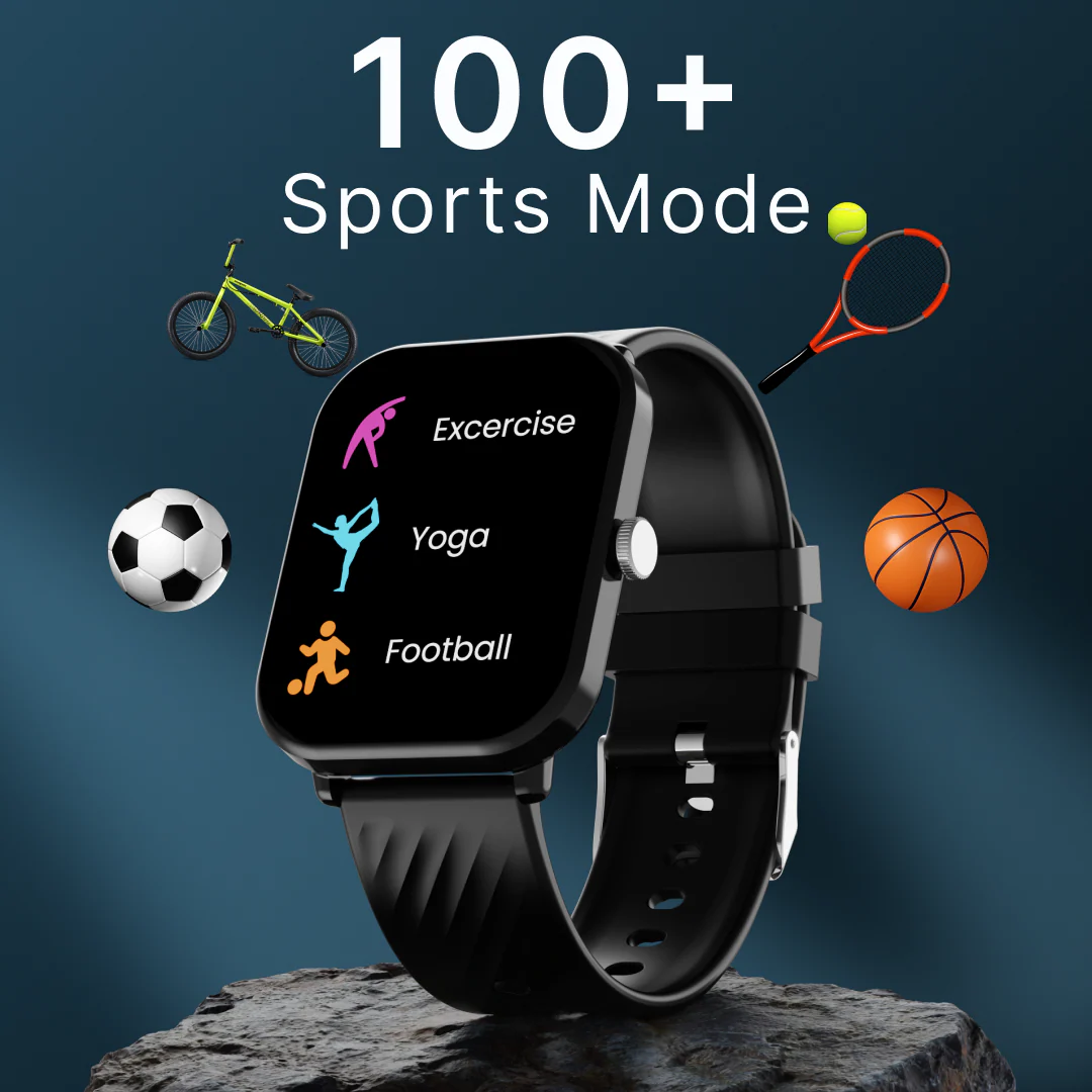 LEAF WATCH X121 WIRELESS BT CALLING SMART WATCH (CARBON BLACK) - Image 4