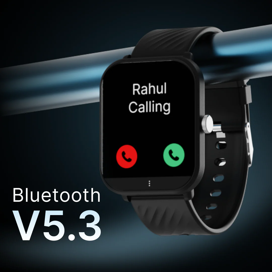 LEAF WATCH X121 WIRELESS BT CALLING SMART WATCH (CARBON BLACK) - Image 6