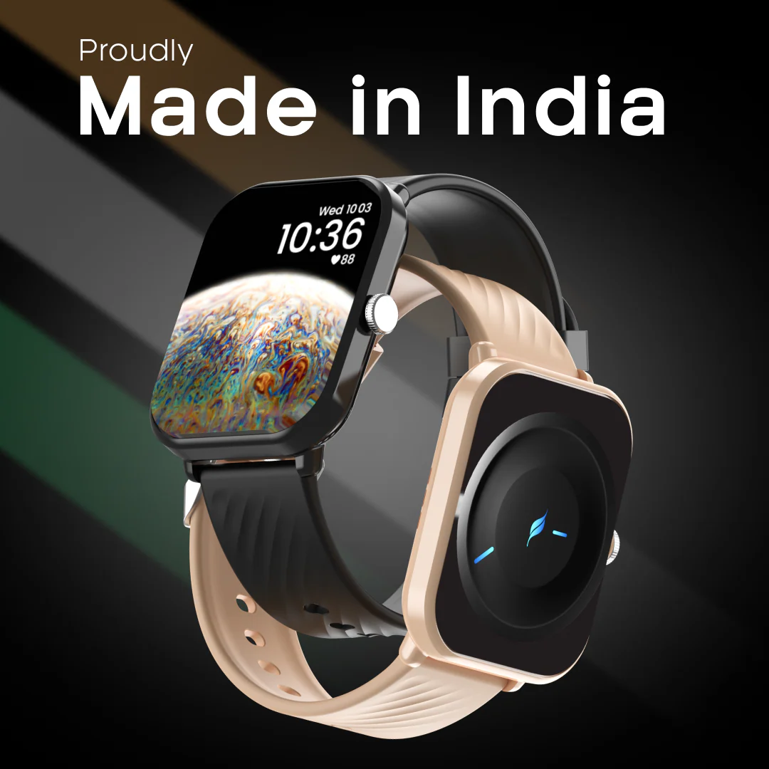 LEAF WATCH X121 WIRELESS BT CALLING SMART WATCH (CARBON BLACK) - Image 8